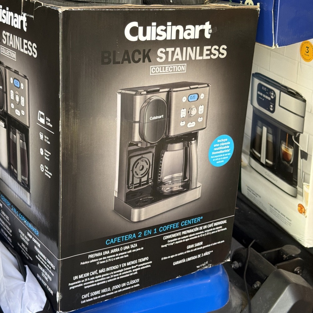 Cuisinart GB- SS15BKSP1ESP 12 Cup Coffeemaker Brewer Black Stainless